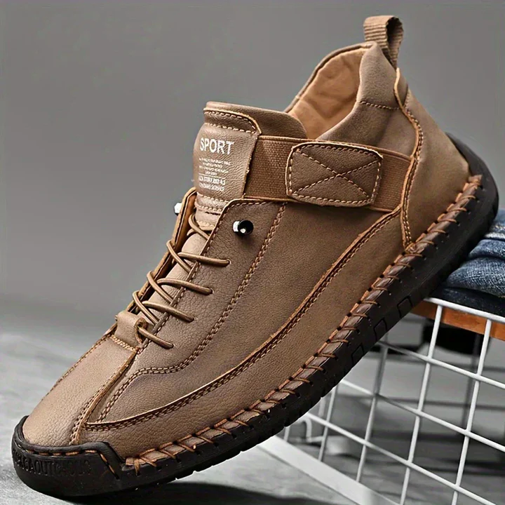 Zapatillas ortopédicas de cuero para mujer, uso diario