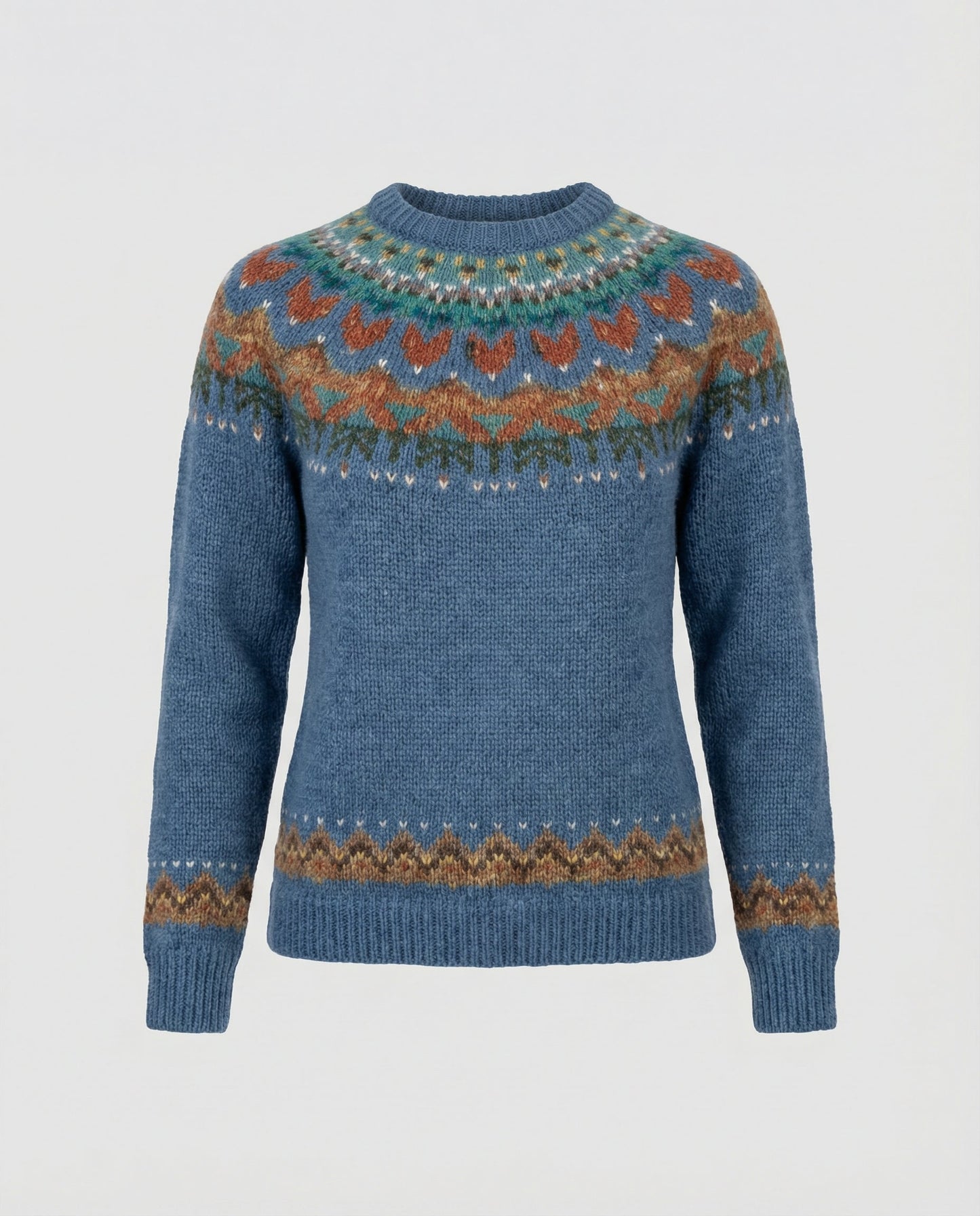 Maglione in lana in stile nordico vintage — Maglione caldo invernale