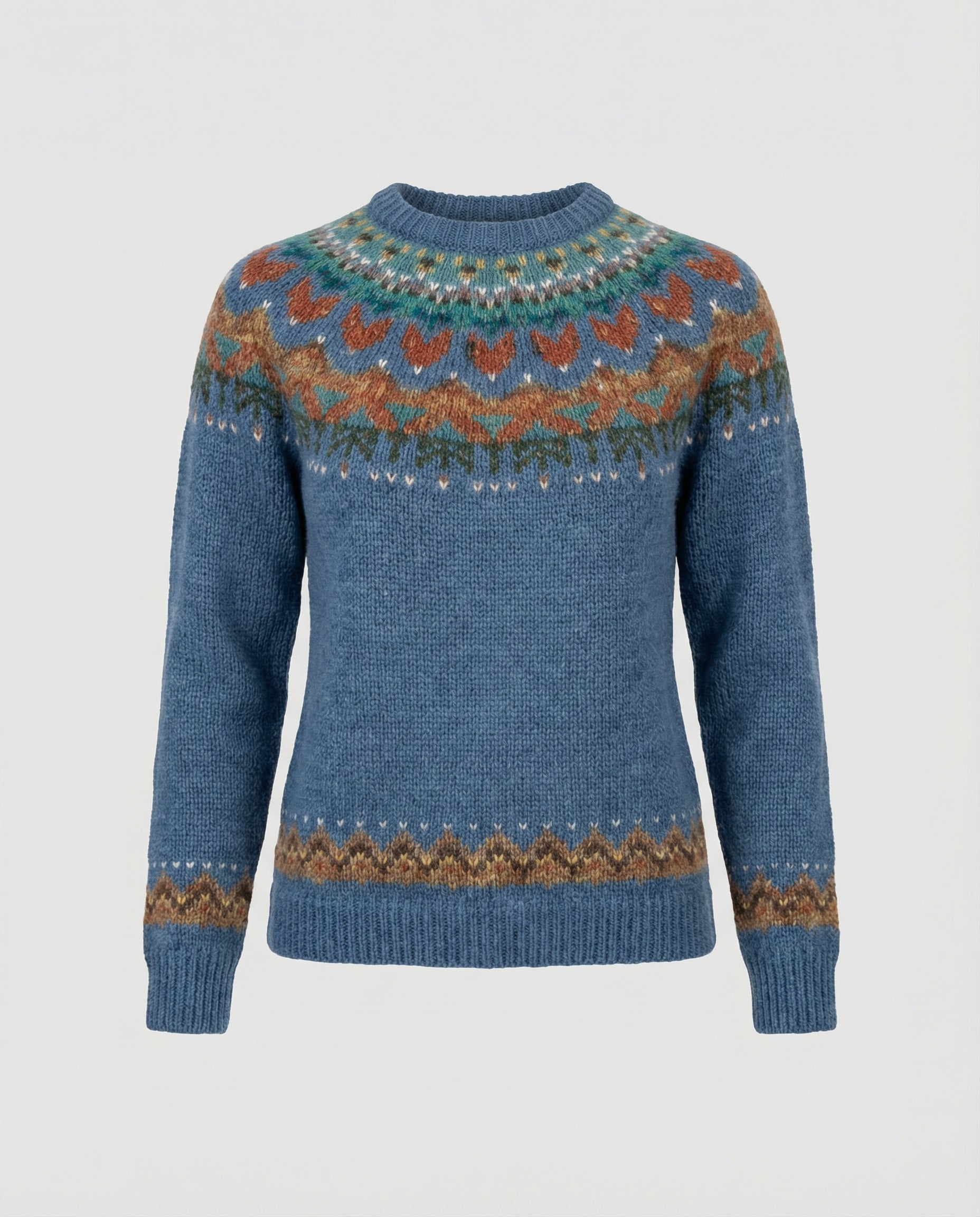 Maglione in lana in stile nordico vintage — Maglione caldo invernale