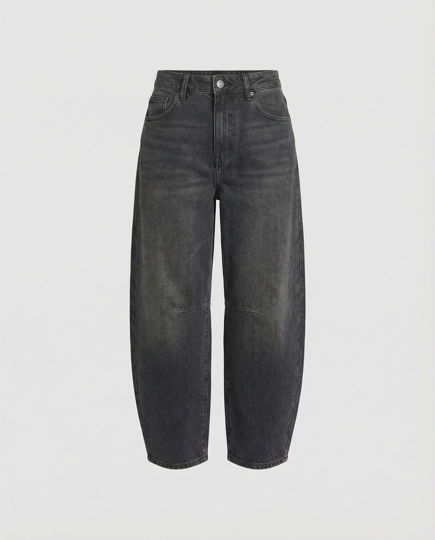 Jeans barrel a vita media — Jeans comodi dal taglio leggermente a zampa