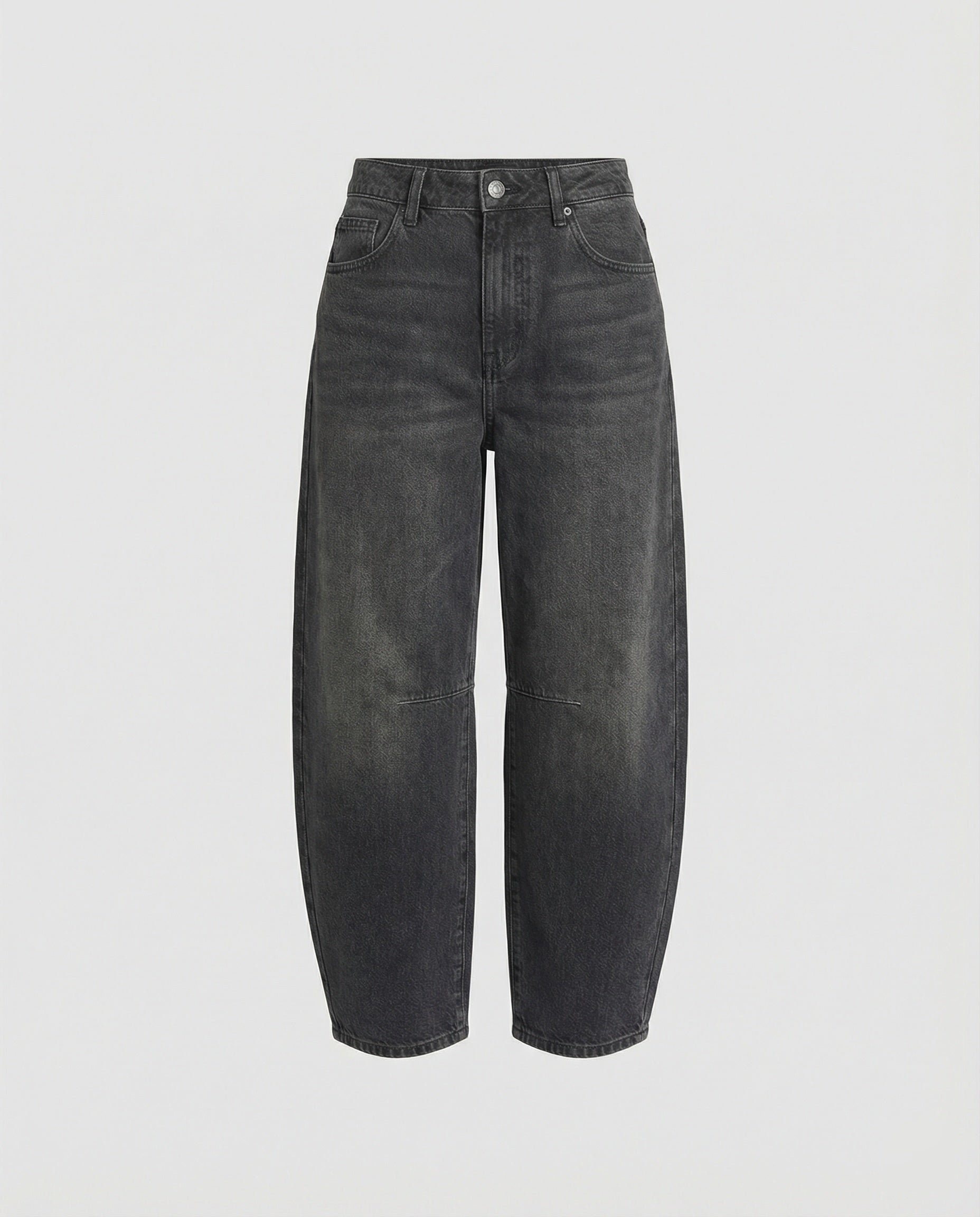 Jeans barrel a vita media — Jeans comodi dal taglio leggermente a zampa