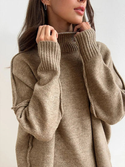 Completo in maglia due pezzi — Maglione e pantaloni a gamba ampia