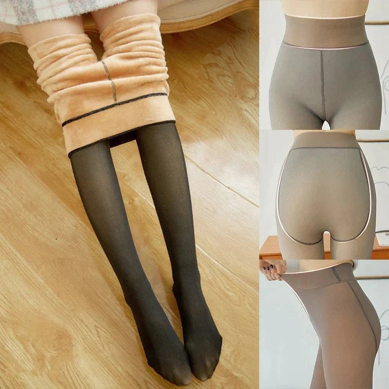 Leggings termici foderati — Leggings invernali caldi ed elastici