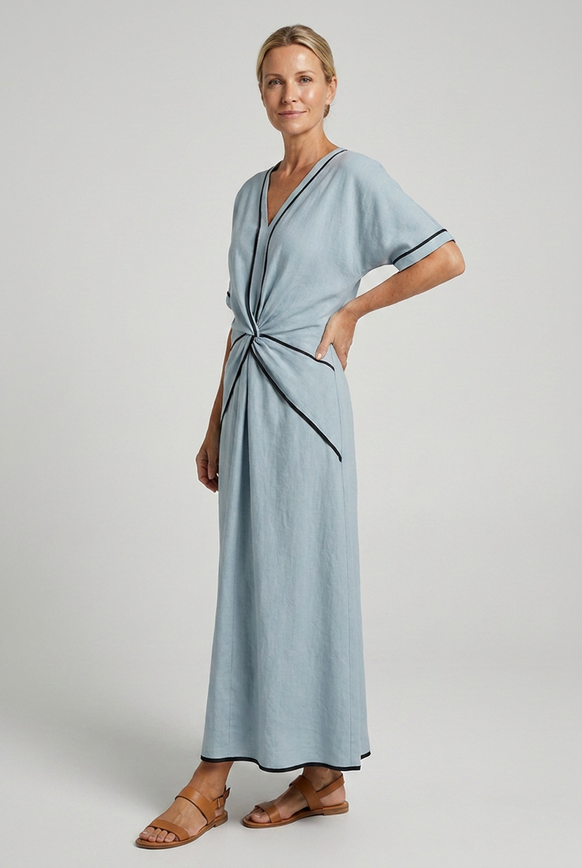 Vestido maxi para mujer, falda de vuelo