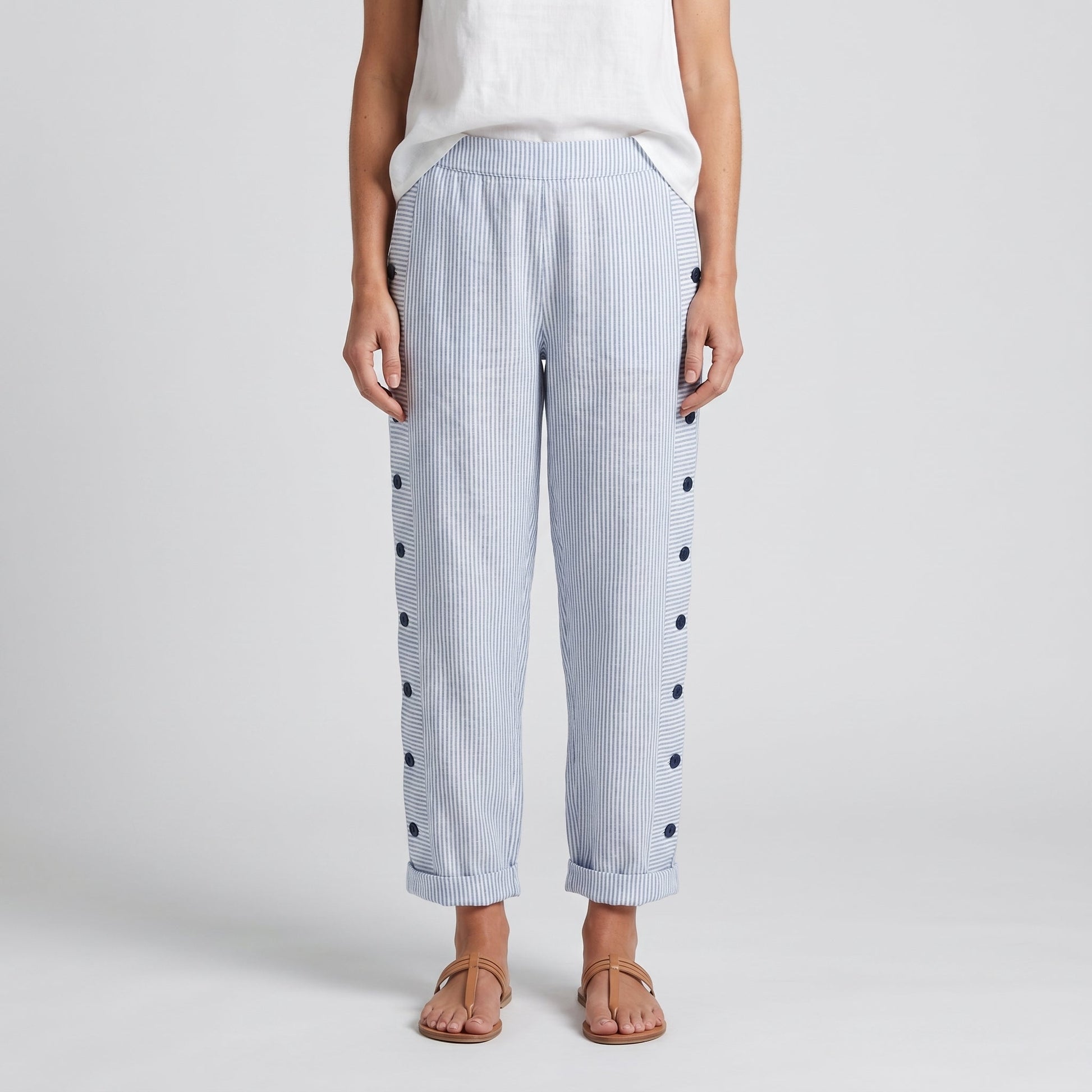Pantalones para mujer, cintura elástica
