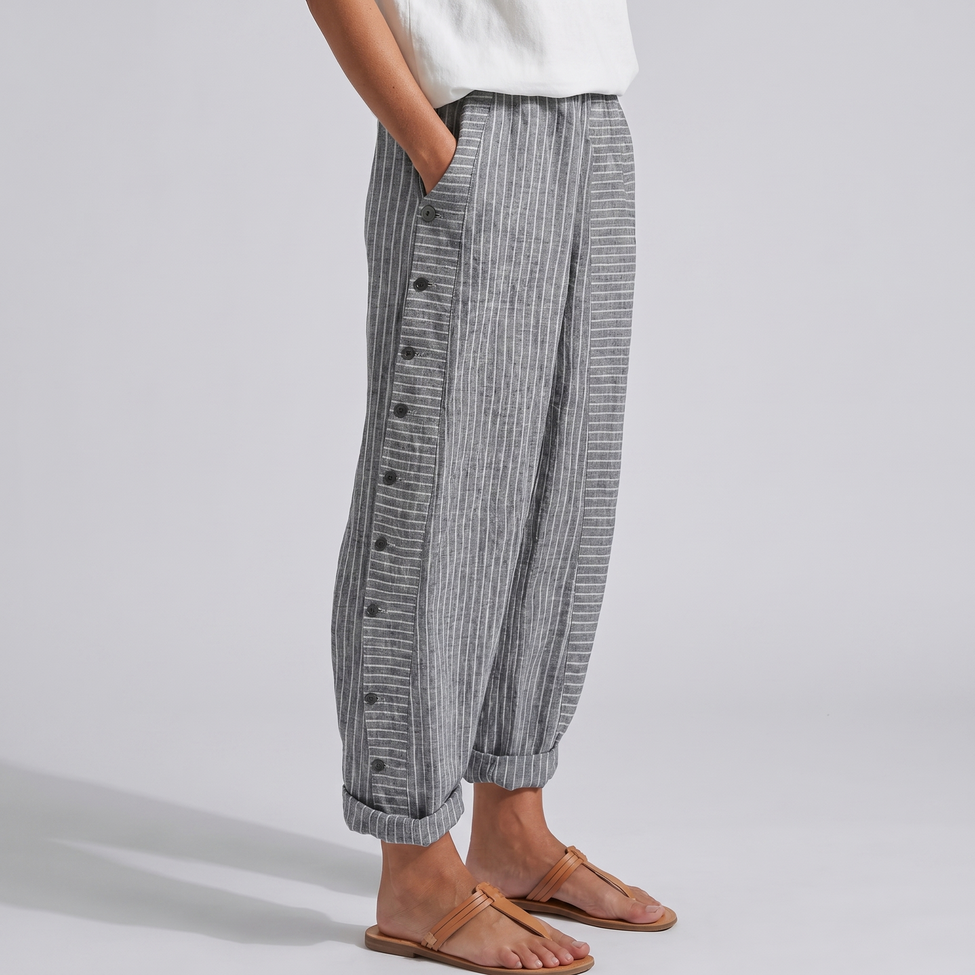 Pantalones de verano para mujer, fluidos